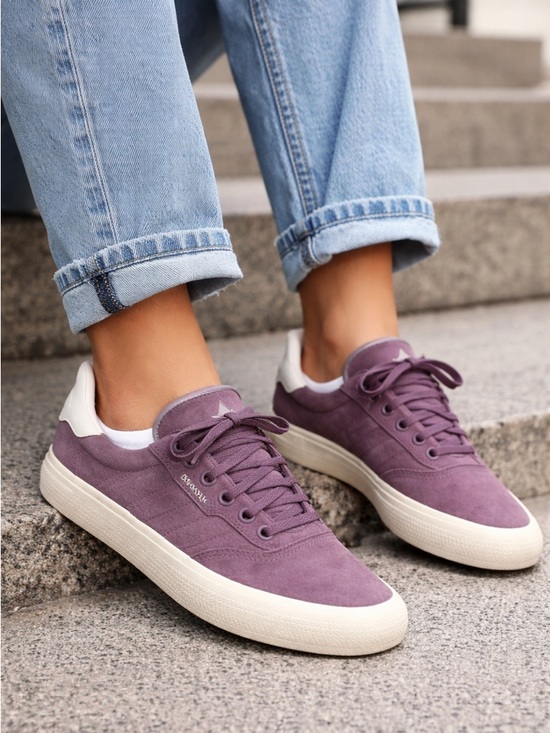 adidas Shoes - Adidas 3MC Vulc Purple Suede Sneakers Women’s Size 7
